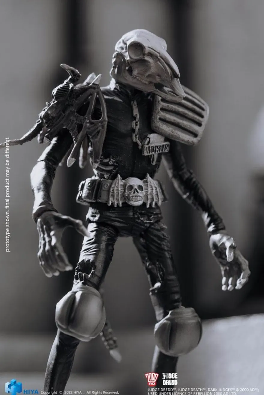 2000 AD Exquisite Mini Actionfigur 1/18 Black and White Judge Mortis