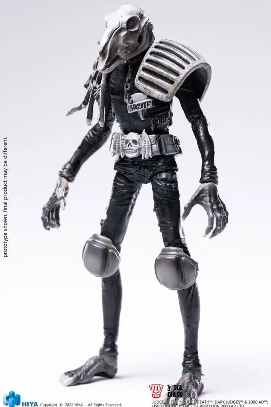 2000 AD Exquisite Mini Actionfigur 1/18 Black and White Judge Mortis