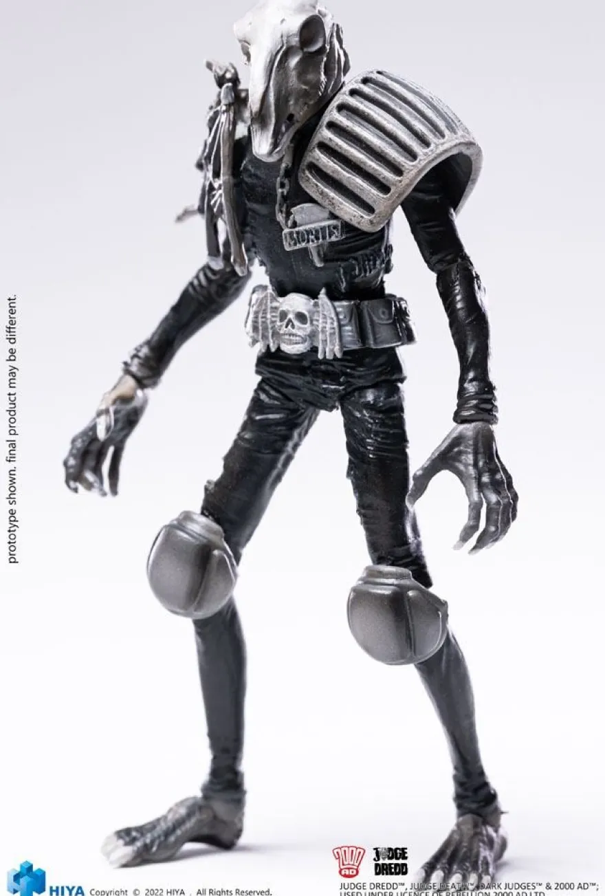 2000 AD Exquisite Mini Actionfigur 1/18 Black and White Judge Mortis