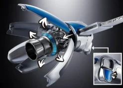 Astro Bot Chogokin Actionfigur Astro Bot & Dual Speeder
