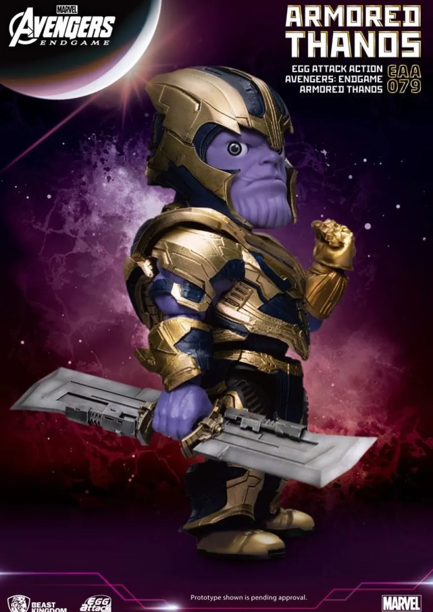 Avengers Endgame 'Egg Attack Action' Figur Armored Thanos