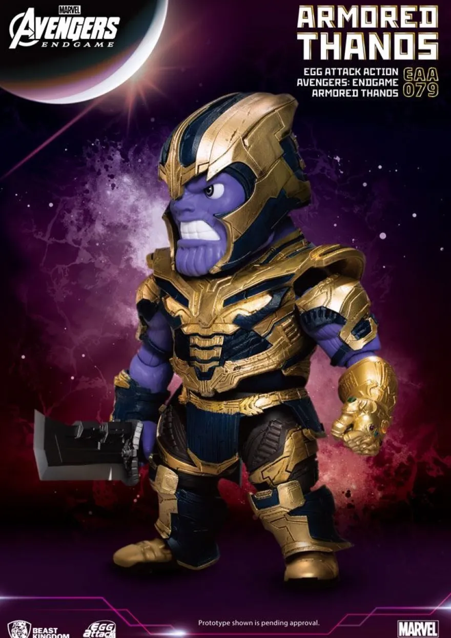 Avengers Endgame 'Egg Attack Action' Figur Armored Thanos