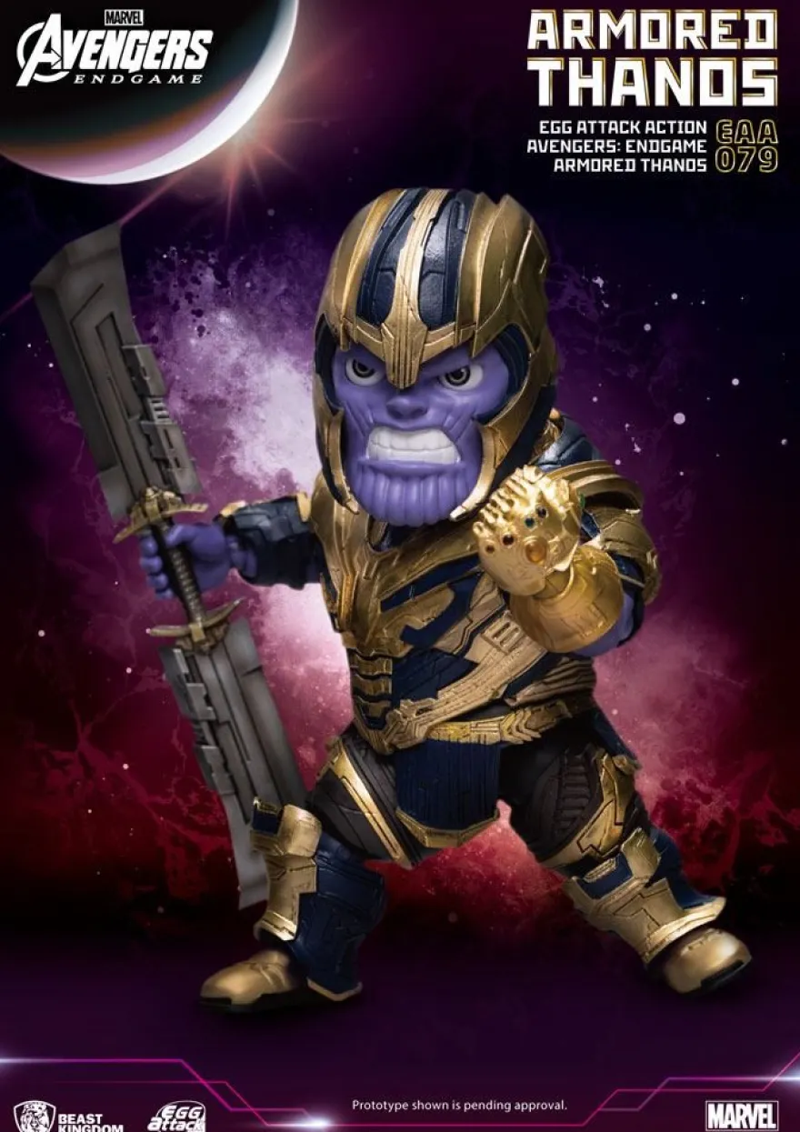 Avengers Endgame 'Egg Attack Action' Figur Armored Thanos
