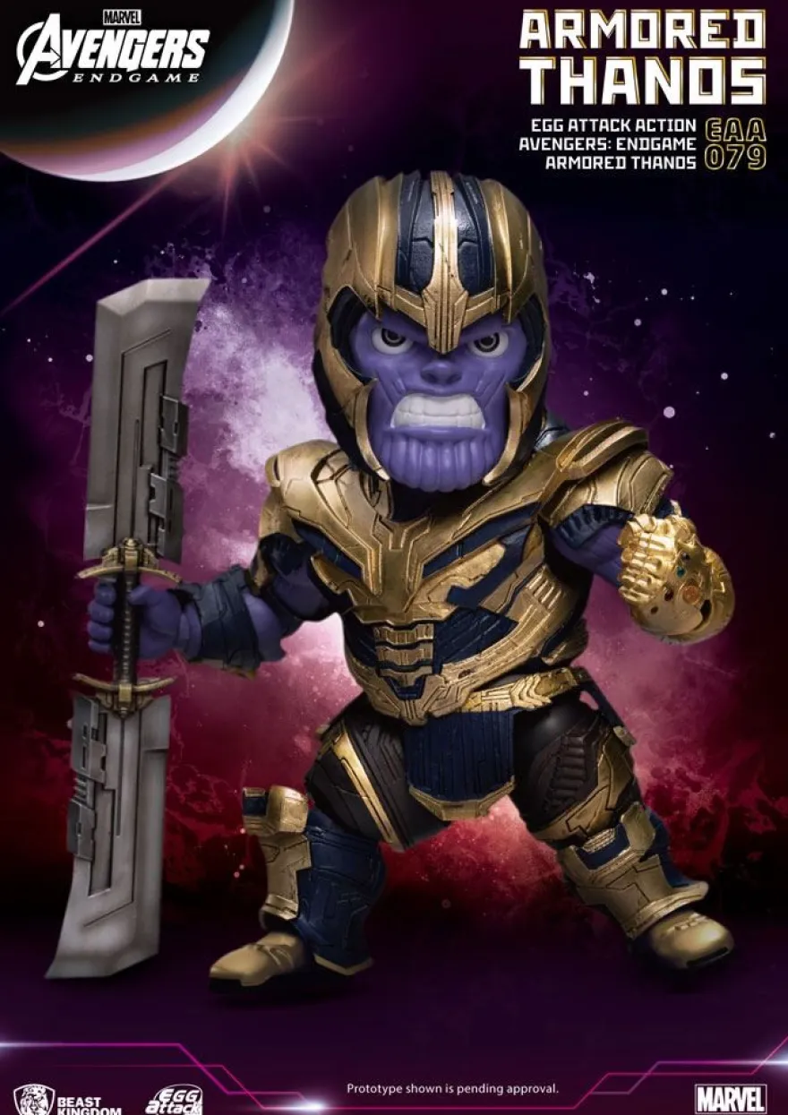 Avengers Endgame 'Egg Attack Action' Figur Armored Thanos