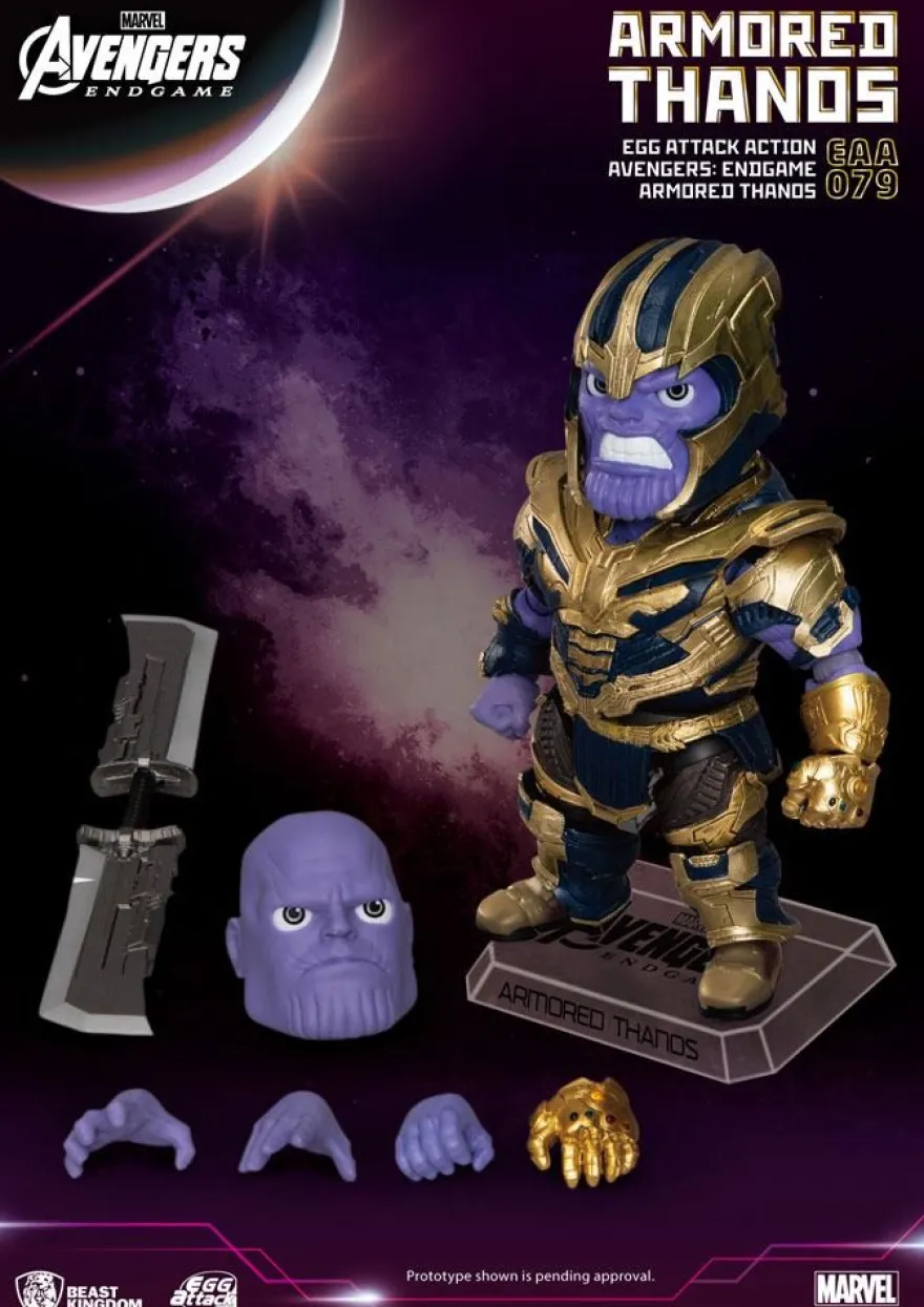 Avengers Endgame 'Egg Attack Action' Figur Armored Thanos