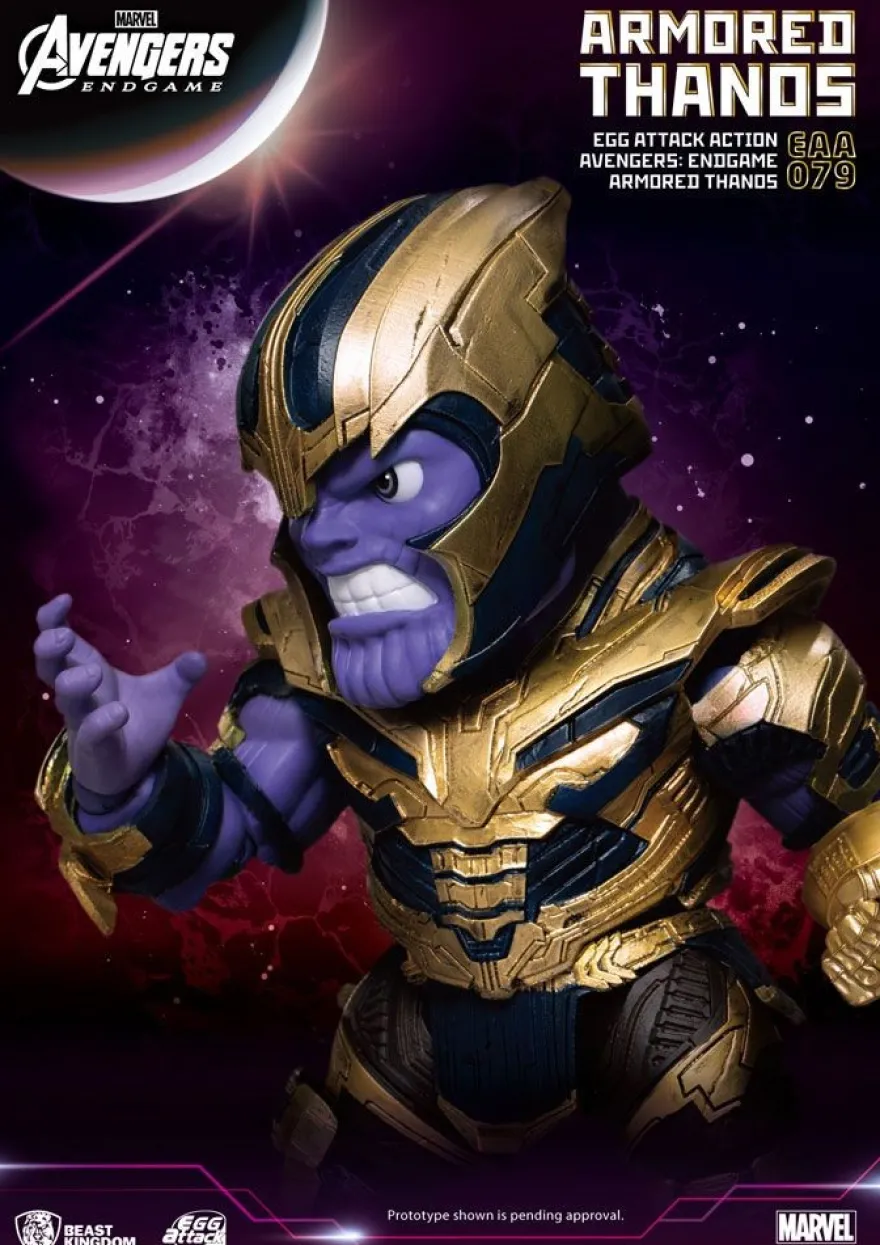 Avengers Endgame 'Egg Attack Action' Figur Armored Thanos