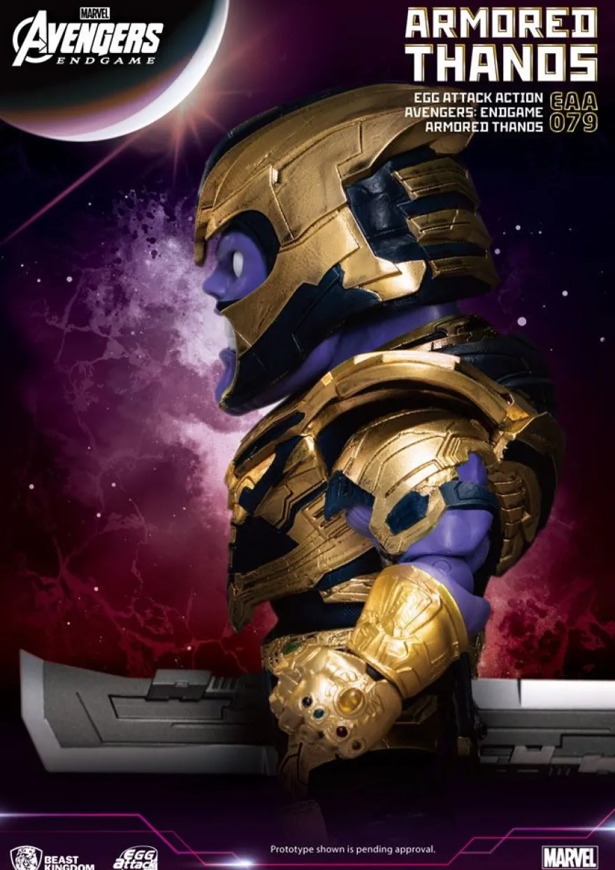 Avengers Endgame 'Egg Attack Action' Figur Armored Thanos
