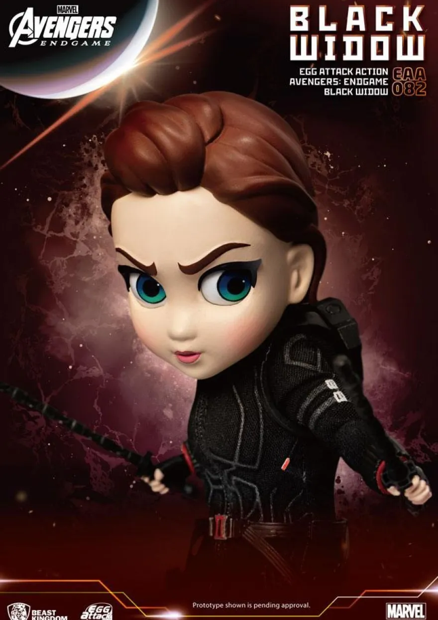 Avengers Endgame 'Egg Attack Action' Figur Black Widow