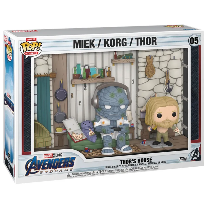 Avengers Endgame POP Moments Deluxe Vinyl Figuren 2er-Pack Thor's House