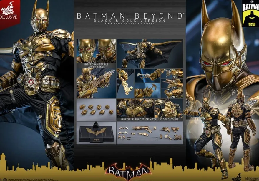 Batman: Arkham Knight Videogame Masterpiece Actionfigur 1/6 Batman Beyond (Black & Gold) 32 cm
