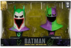 Batman DC Direct Mini-Replik 1/3 2er-Pack Batman Masken Hush & Knightfall (Jokerized) (Gold Label) 1