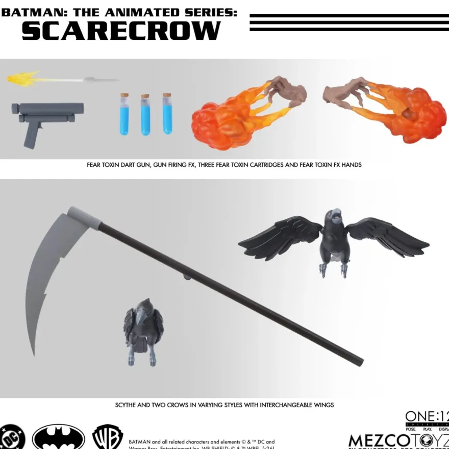 Batman: The Animated Series Actionfigur 1/12 Scarecrow 17 cm