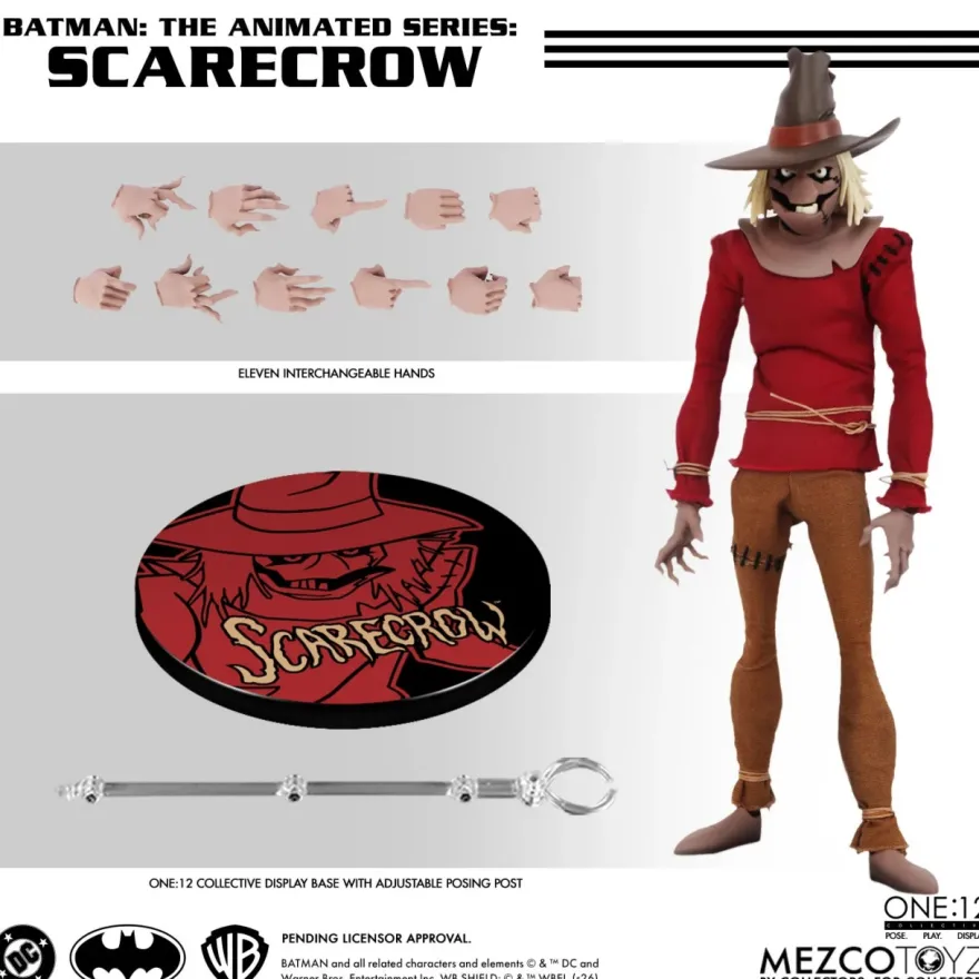 Batman: The Animated Series Actionfigur 1/12 Scarecrow 17 cm