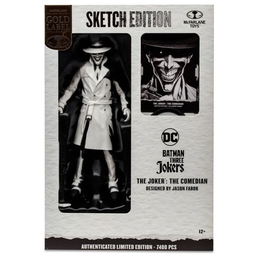 Batman: Three Jokers DC Multiverse Actionfigur The Joker: The Comedian Sketch Edition (Gold Label) 1