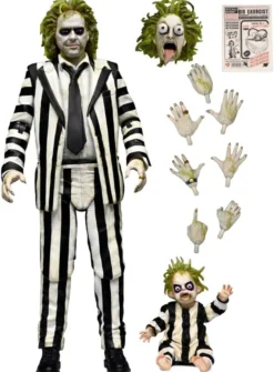 Beetlejuice Beetlejuice Actionfigur 7 Scale Ultimate Striped Suit Beetlejuice 18 cm