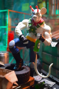 Biker Mice from Mars Actionfiguren Set - Throttle, Vinnie & Modo