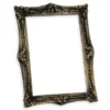 Bilderrahmen aus Metall - 1:12 - antik gold - 6,2 x 4,8 cm