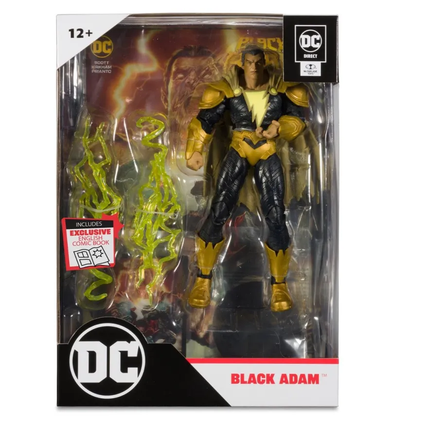 Black Adam Page Punchers Actionfigur & Comic Black Adam