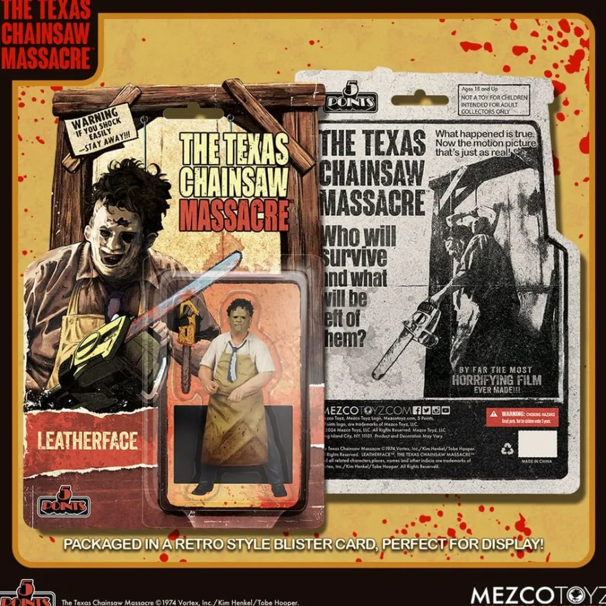 Blutgericht in Texas (1974) 5 Points Actionfigur Leatherface 10 cm