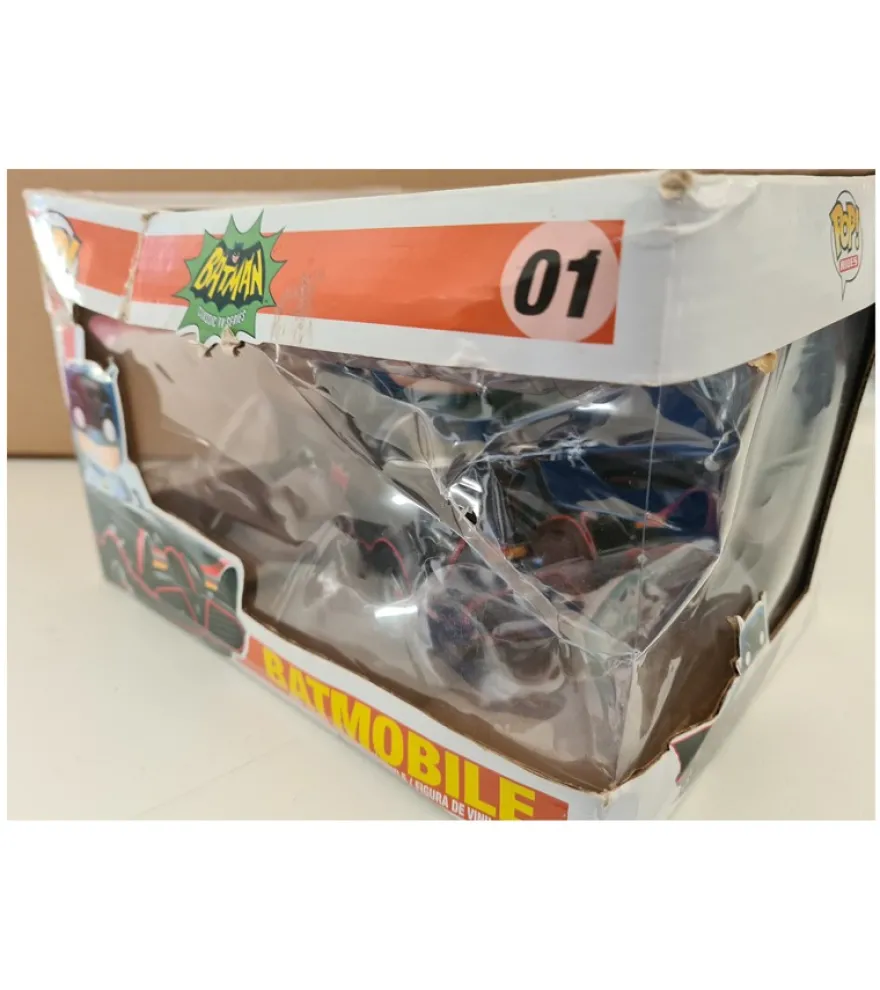 B-Ware Batman POP! Vinyl Figur 1966 Batmobile mit Batman 10 cm - defekte Verpackung