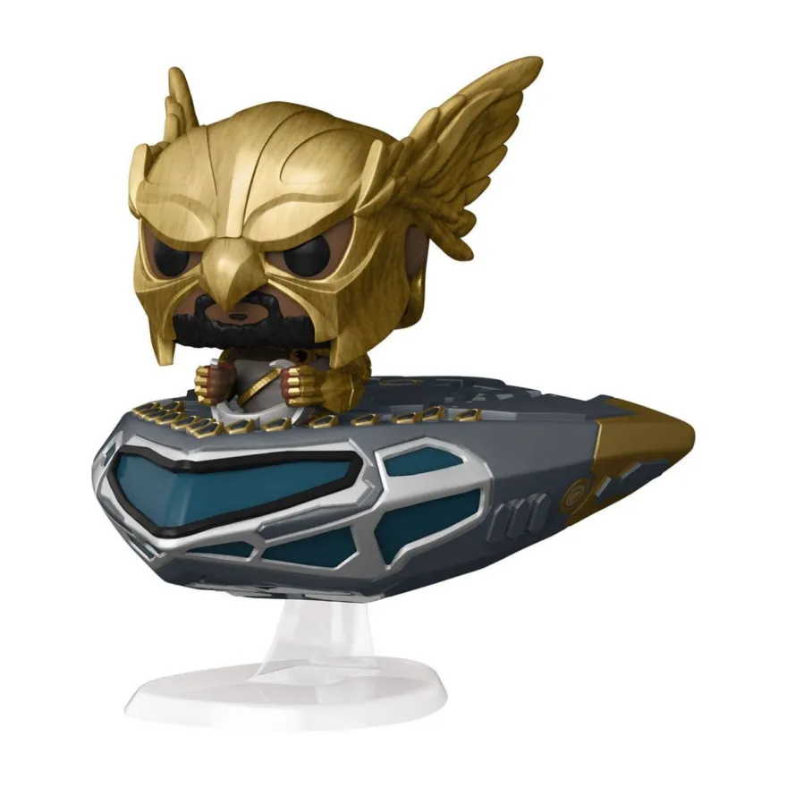 B-Ware Black Adam Funko Pop! Ride Vinylfigur Hawkman in Cruiser 286 - defekte Verpackung