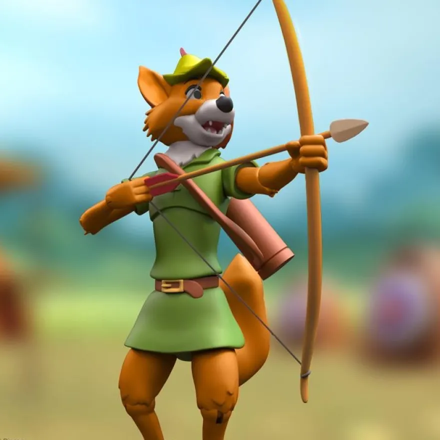 B-Ware: Disney Ultimates Actionfigur Robin Hood mit Stork