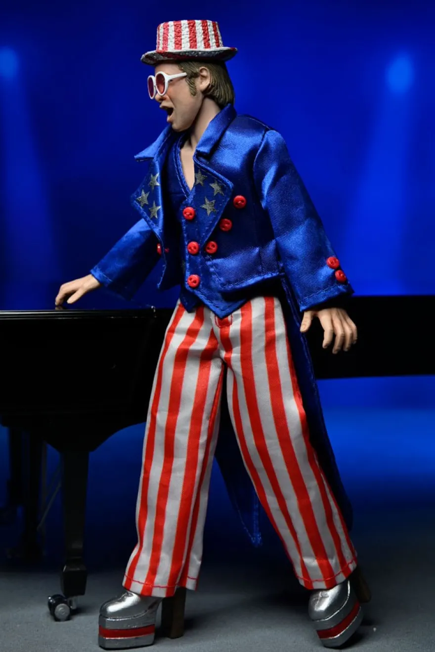 B-Ware: Elton John Retro Actionfigur Elton John (Live 1976) - Eingedrückte Verpackung