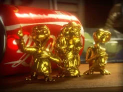B-Ware E.T. Der Außerirdische Collector's Set Minifiguren 3er-Pack Golden Edition 5 cm - geknickte P