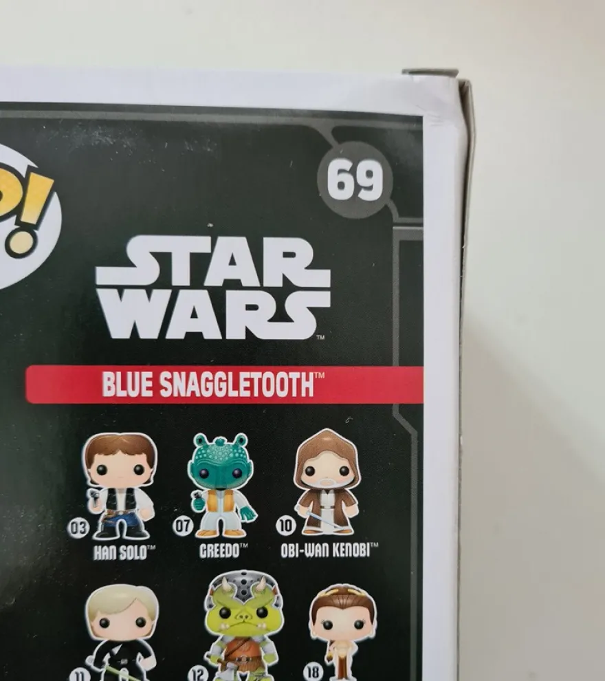 B-Ware Funko POP! Blue Snaggletooth Smuggler’s Bounty Exclusive #69 - beschädigte Verpackung