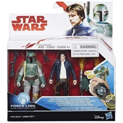 B-Ware Star Wars Han Solo und Boba Fett Actionfiguren-Set - defekte Verpackung