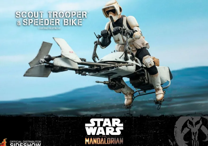B-Ware Star Wars The Mandalorian Television Masterpiece Actionfigur 1/6 Scout Trooper & Speeder Bike