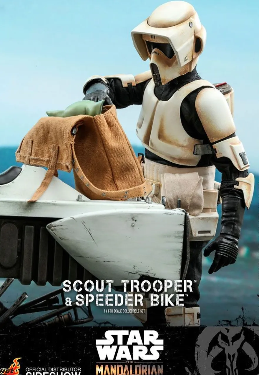 B-Ware Star Wars The Mandalorian Television Masterpiece Actionfigur 1/6 Scout Trooper & Speeder Bike