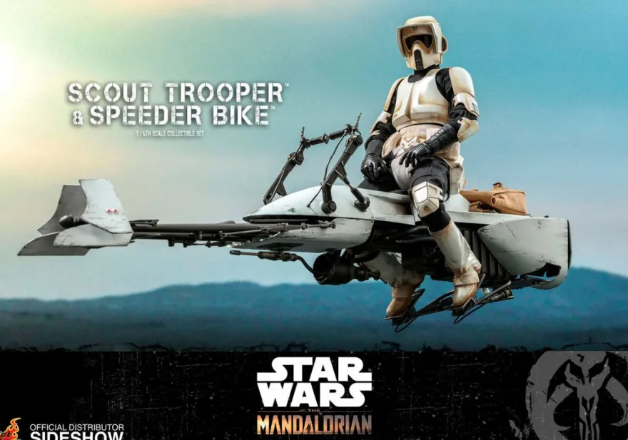 B-Ware Star Wars The Mandalorian Television Masterpiece Actionfigur 1/6 Scout Trooper & Speeder Bike