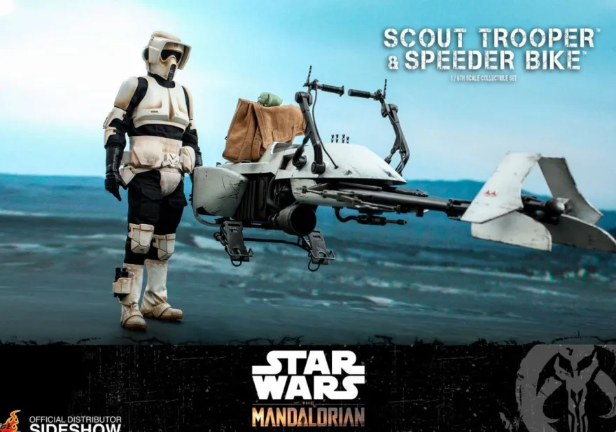 B-Ware Star Wars The Mandalorian Television Masterpiece Actionfigur 1/6 Scout Trooper & Speeder Bike