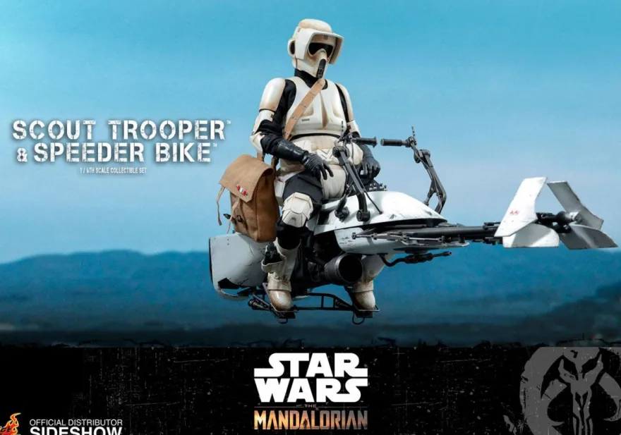 B-Ware Star Wars The Mandalorian Television Masterpiece Actionfigur 1/6 Scout Trooper & Speeder Bike
