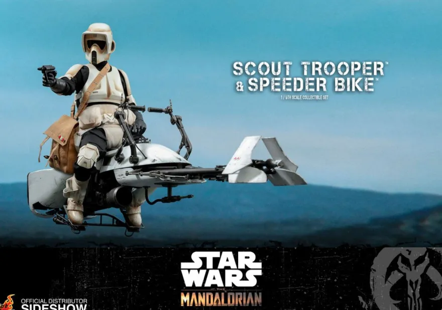 B-Ware Star Wars The Mandalorian Television Masterpiece Actionfigur 1/6 Scout Trooper & Speeder Bike