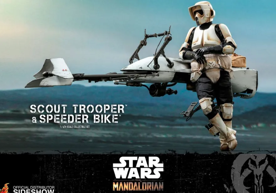 B-Ware Star Wars The Mandalorian Television Masterpiece Actionfigur 1/6 Scout Trooper & Speeder Bike