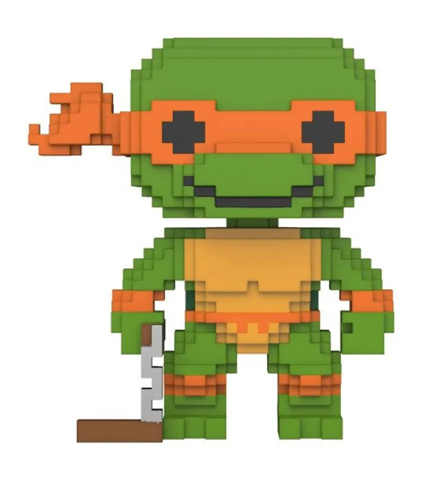 B-Ware Teenage Mutant Ninja Turtles POP! 8-Bit Vinyl Figur Michelangelo 9 cm - beschädigte Verp.