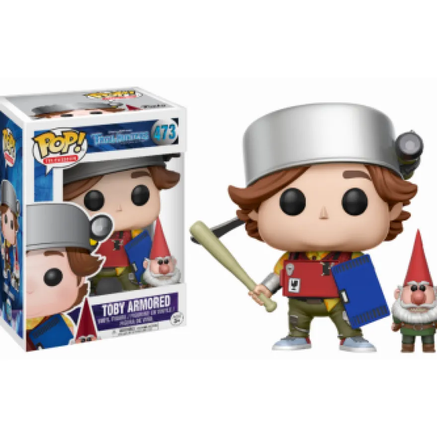 B-Ware Trollhunters Funko Pop! Vinylfigur Toby Armored 473 Exclusive - verschmutztz