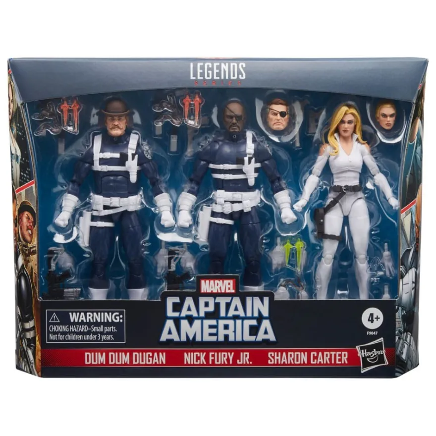 Captain America Marvel Legends Actionfiguren 3er-Pack S.H.I.E.L.D. 15 cm
