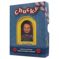 Chucky Die Mörderpuppe mit Spell Card Metallbarren Chucky Limited Edition