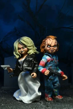 Chucky und seine Braut Retro Actionfiguren Chucky & Tiffany (2-Pack)