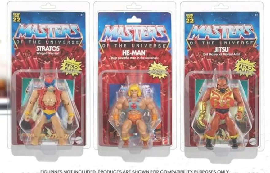 Clamshell PET Gehäuse 10er-Pack für Masters of the Universe Actionfiguren