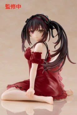 Date A Live V PVC Statue Desktop Cute Figure Kurumi Tokisaki Nightwear Ver. Renewal 13 cm