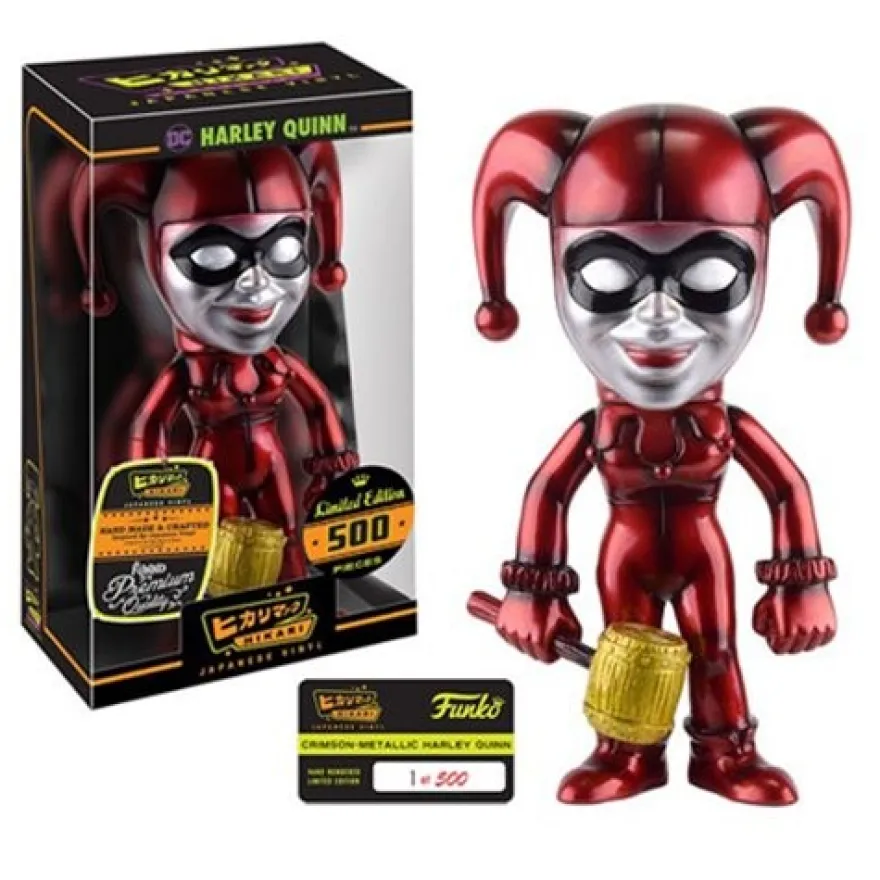 DC Batman Funko Hikari Sofubi Vinylfigur Harley Quinn Crimson Metallic