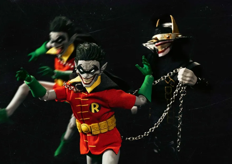 DC Comics: Dark Nights Death Metal - The Batman Who Laughs with Robin 1:9 Actionfiguren Set