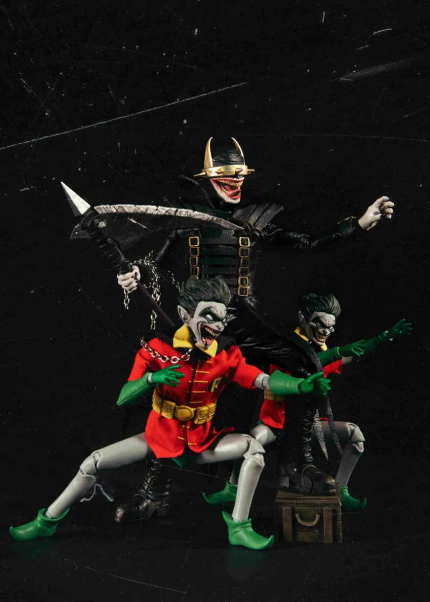 DC Comics: Dark Nights Death Metal - The Batman Who Laughs with Robin 1:9 Actionfiguren Set