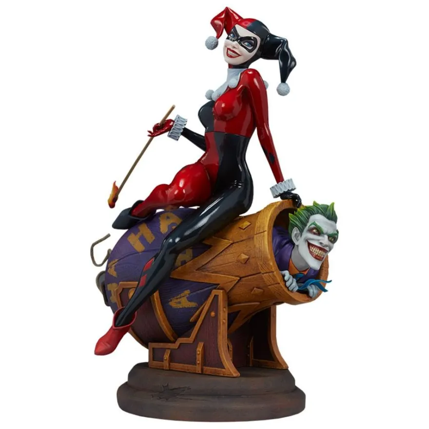 DC Comics Diorama Harley Quinn and The Joker 35 cm