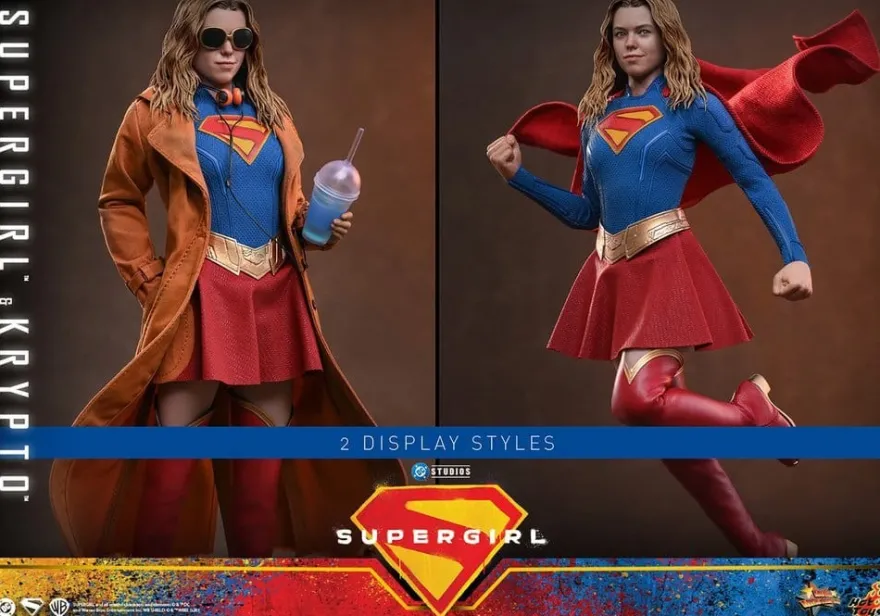 DC Comics Movie Masterpiece Actionfiguren Set Supergirl & Krypto 28 cm