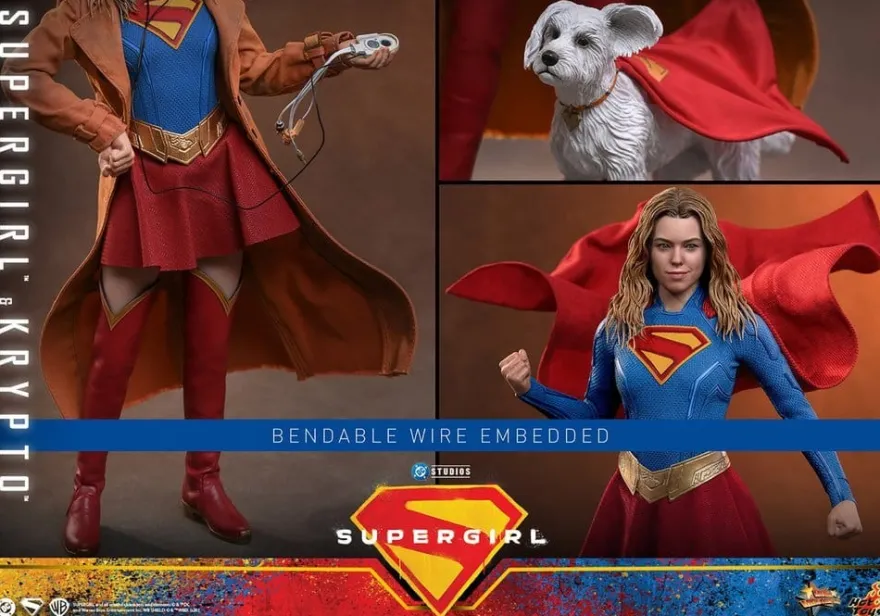 DC Comics Movie Masterpiece Actionfiguren Set Supergirl & Krypto 28 cm